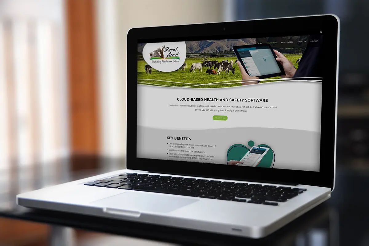 Rural Assist website on a laptop