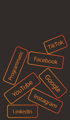 paid ads pill banner buttons with paid ad keywords